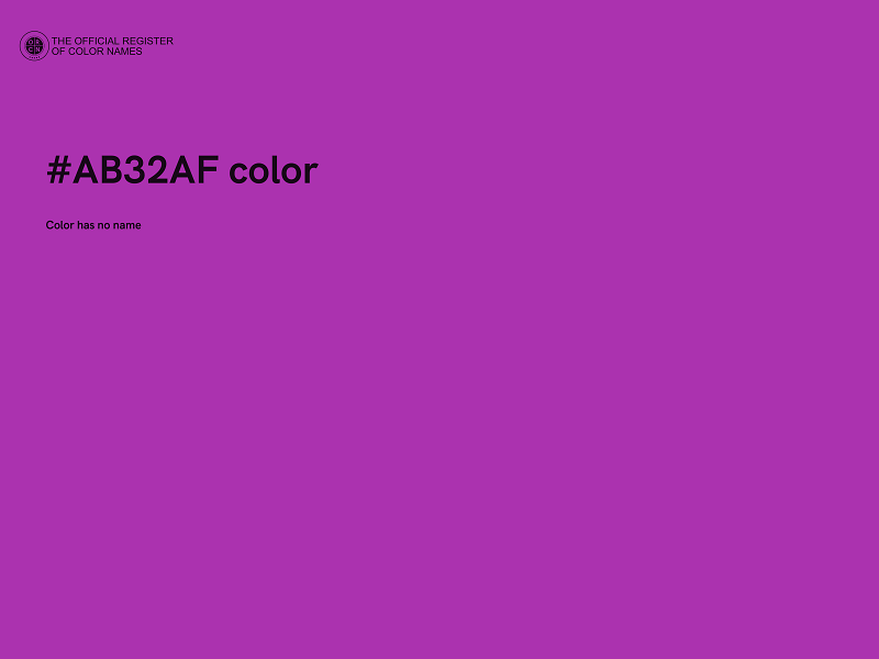 #AB32AF color image