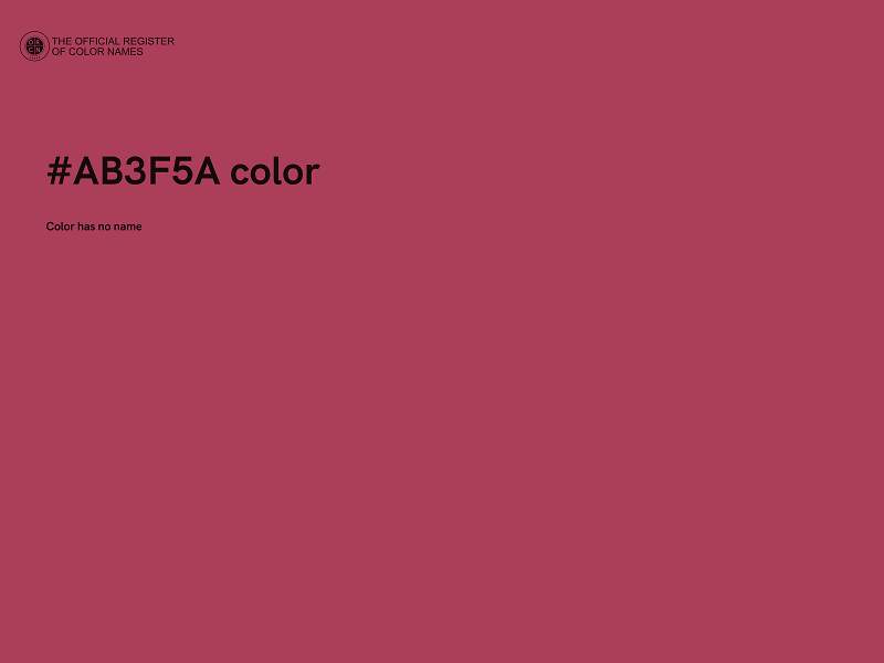 #AB3F5A color image