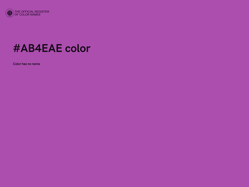 #AB4EAE color image