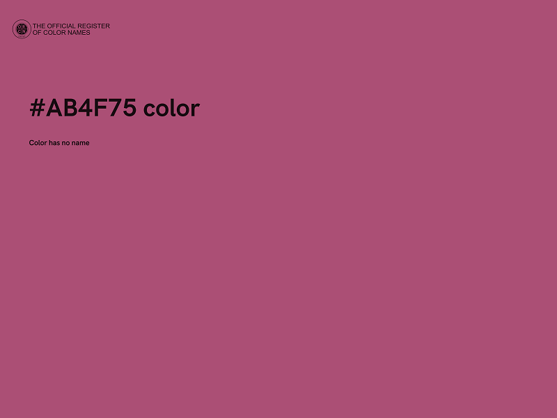 #AB4F75 color image