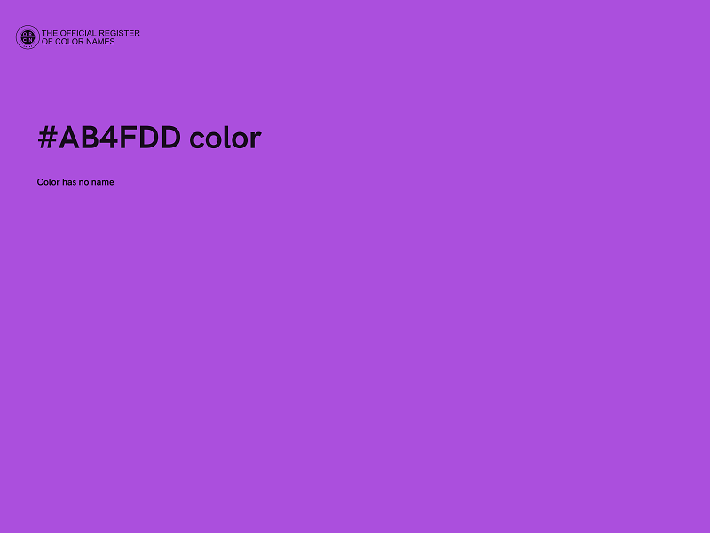 #AB4FDD color image