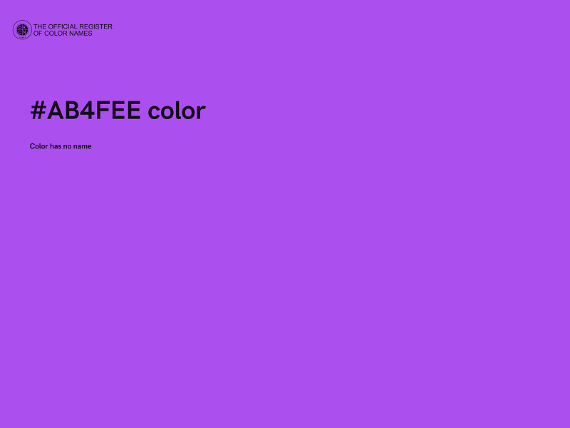 #AB4FEE color image