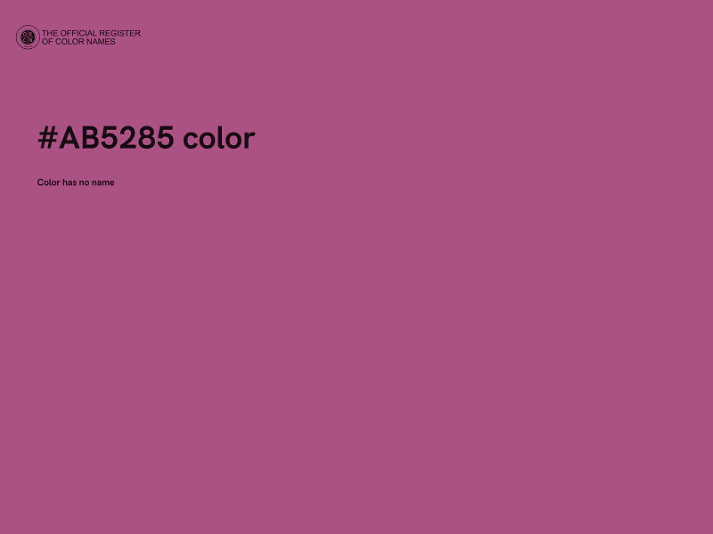 #AB5285 color image