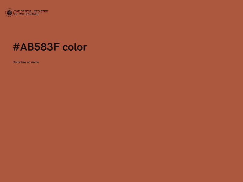 #AB583F color image