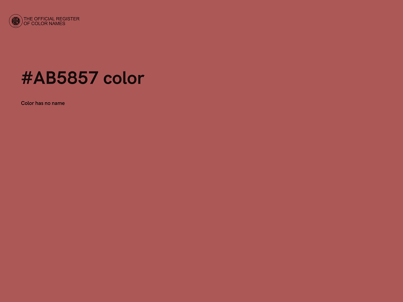 #AB5857 color image