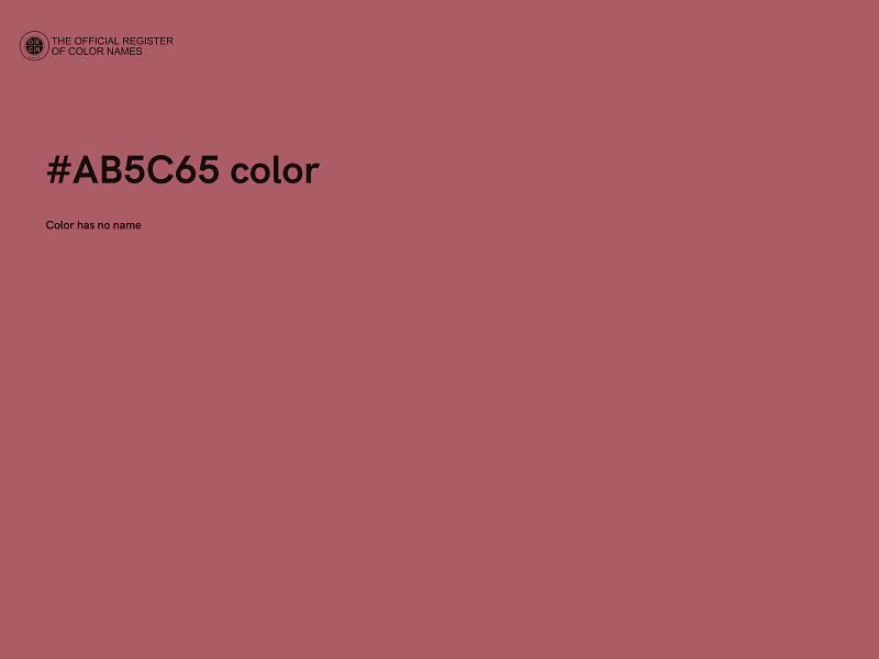 #AB5C65 color image