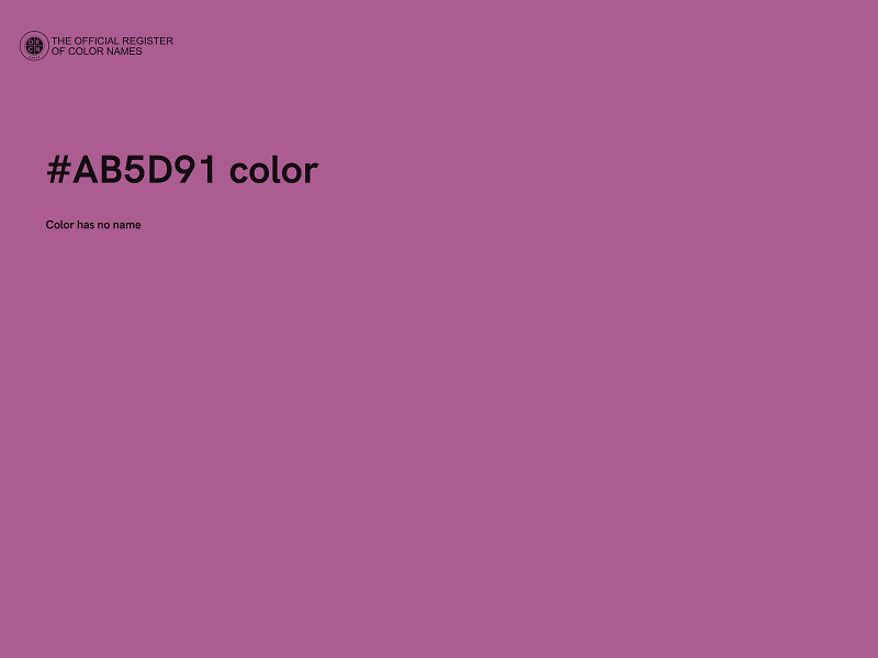 #AB5D91 color image