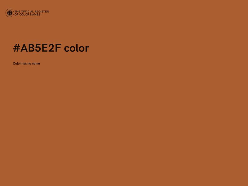 #AB5E2F color image