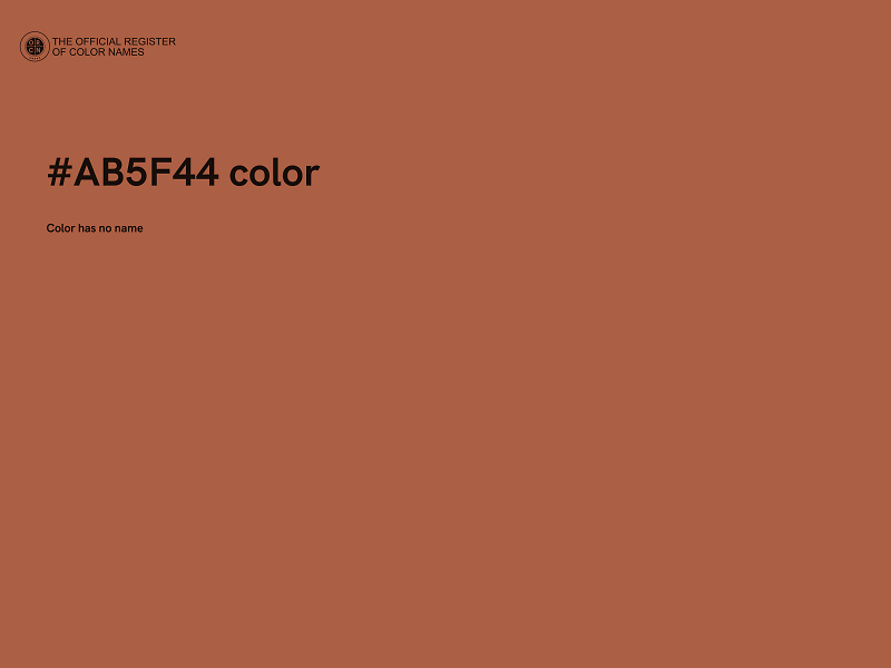 #AB5F44 color image