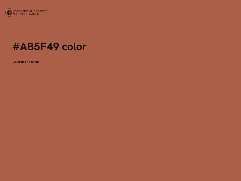 #AB5F49 color image