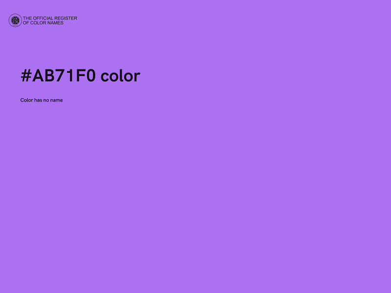 #AB71F0 color image