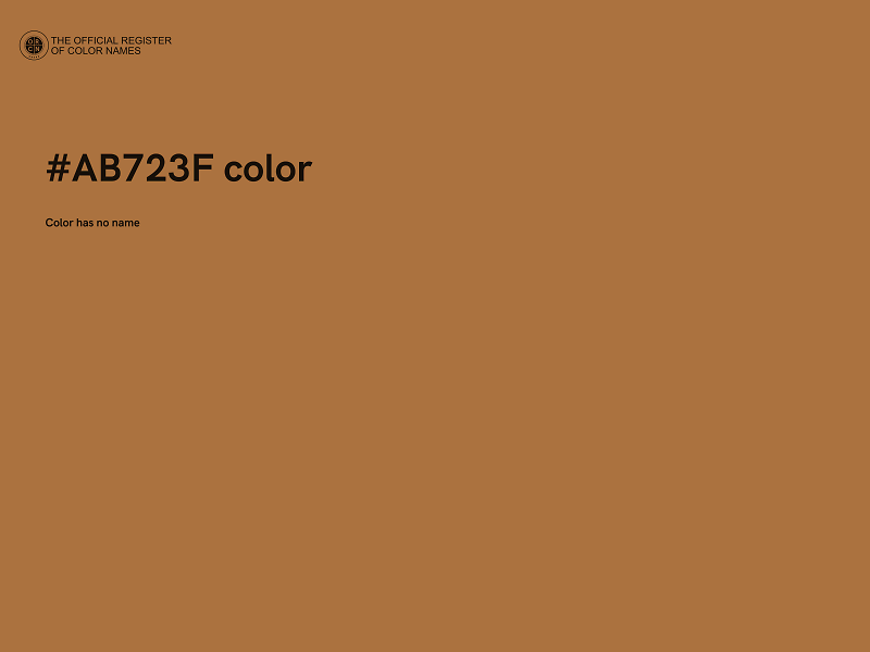 #AB723F color image