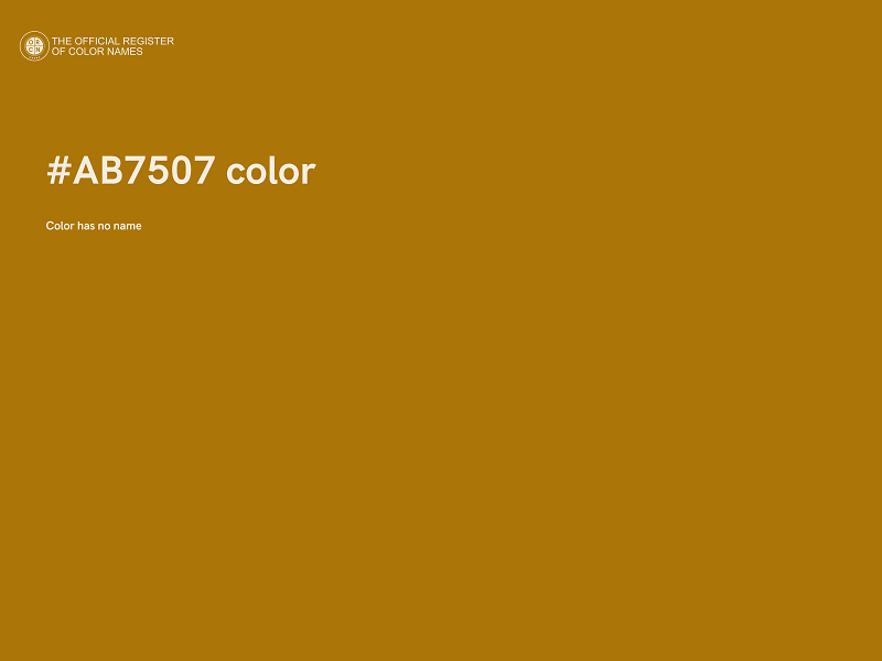 #AB7507 color image