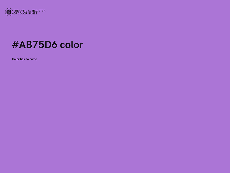 #AB75D6 color image