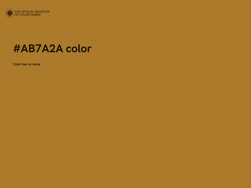 #AB7A2A color image