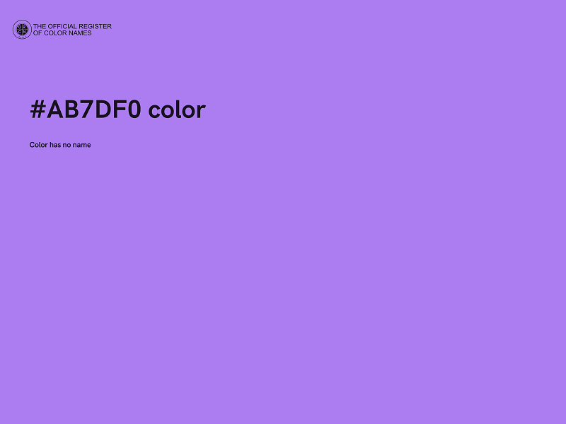 #AB7DF0 color image