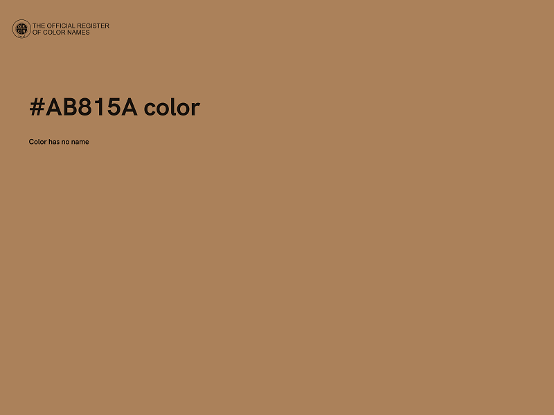 #AB815A color image