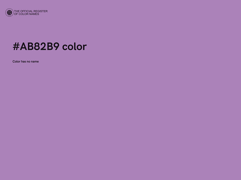 #AB82B9 color image