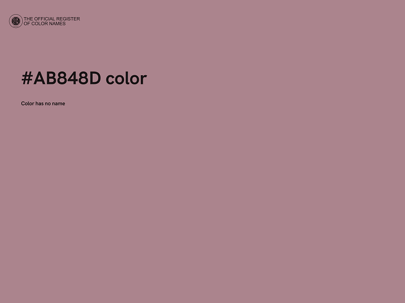 #AB848D color image