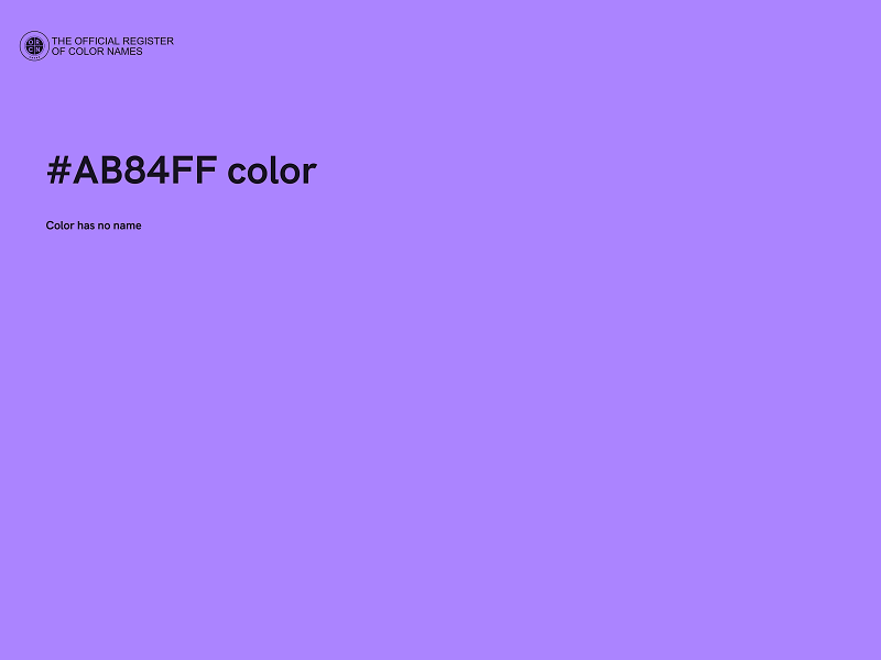 #AB84FF color image