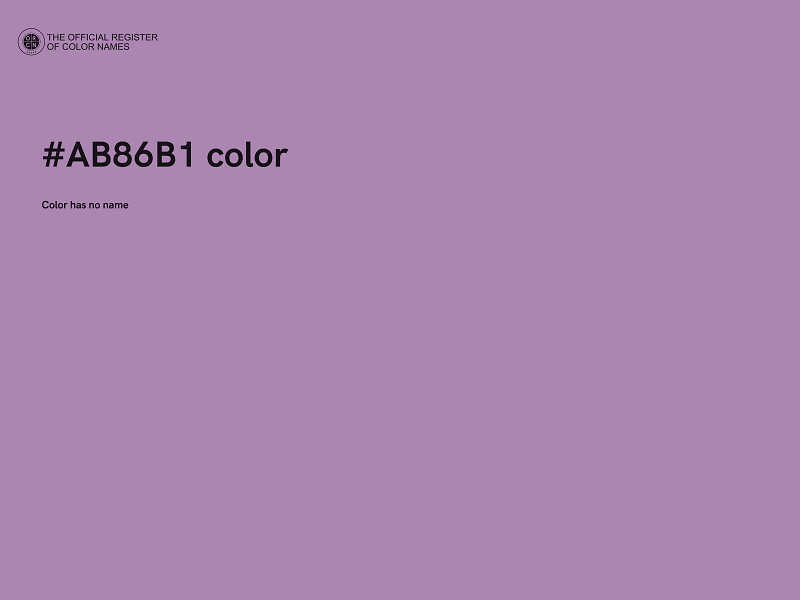 #AB86B1 color image