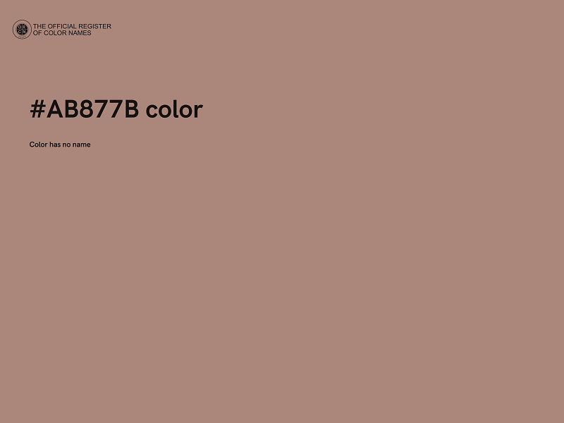 #AB877B color image