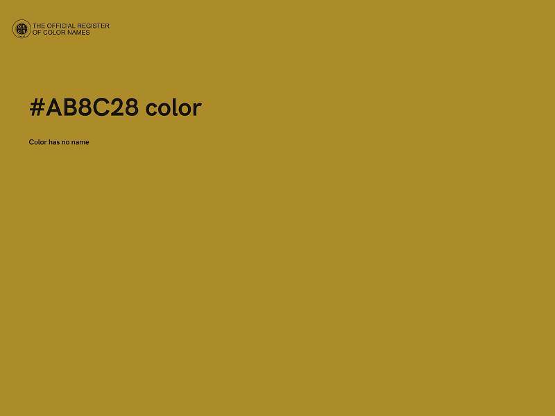 #AB8C28 color image