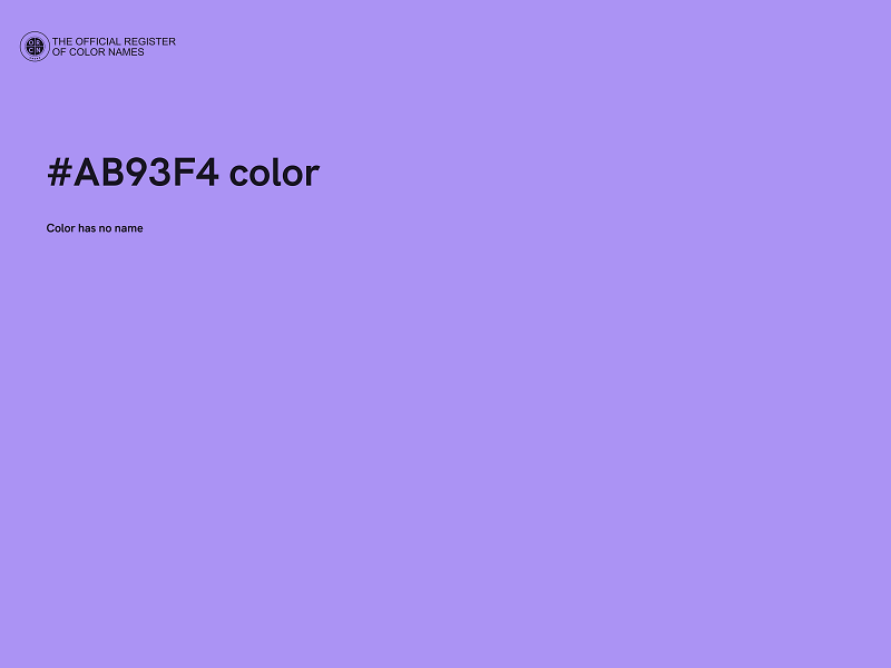 #AB93F4 color image