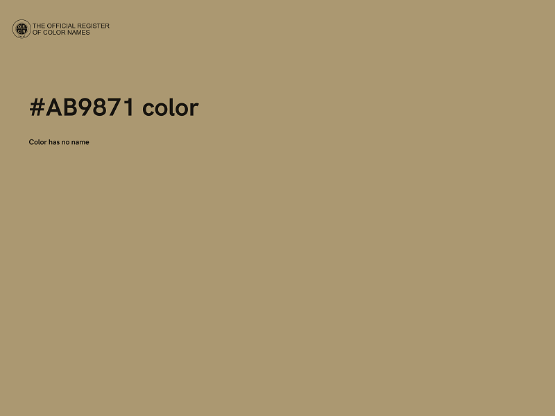 #AB9871 color image