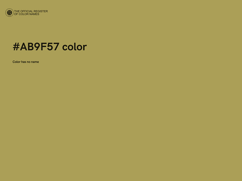 #AB9F57 color image