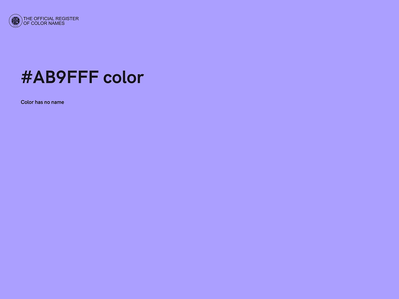 #AB9FFF color image