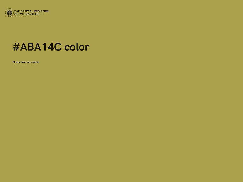 #ABA14C color image