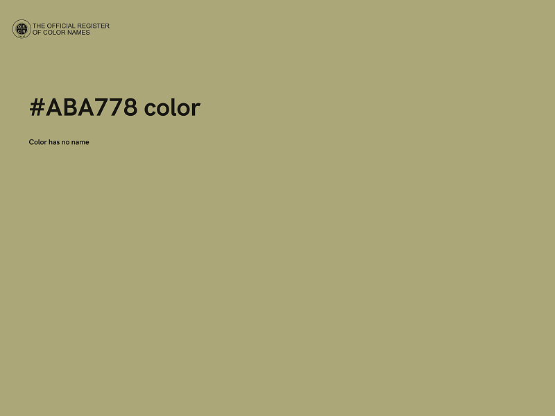 #ABA778 color image