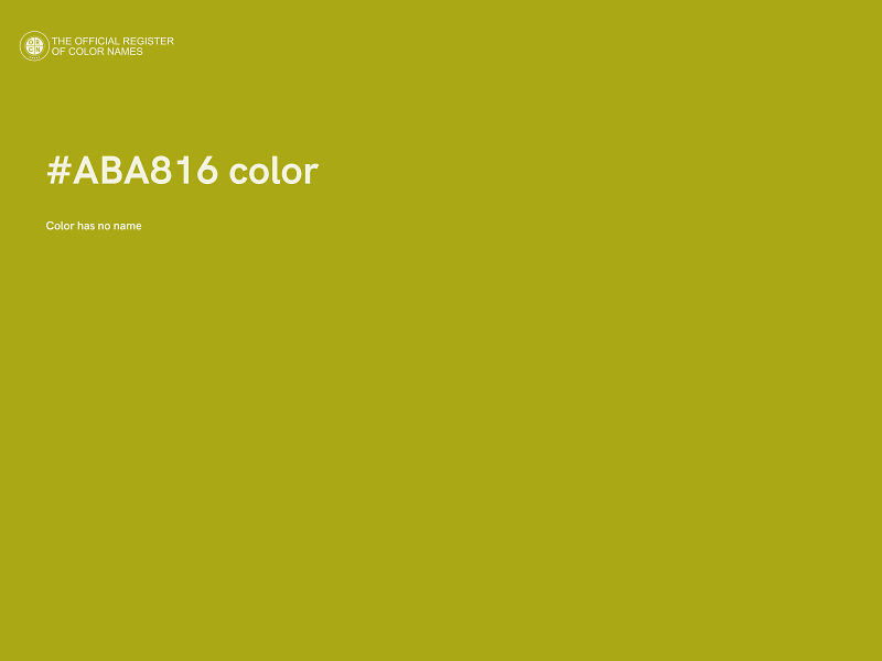 #ABA816 color image