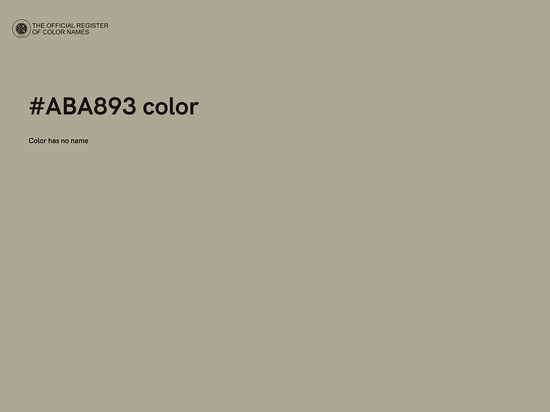 #ABA893 color image