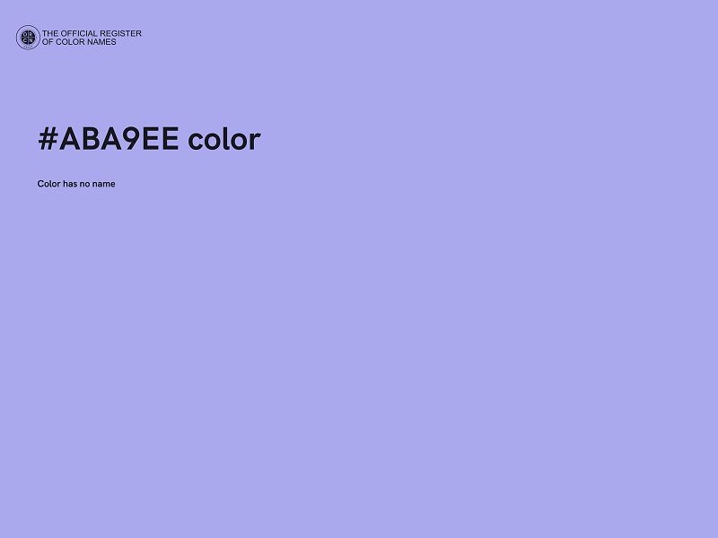 #ABA9EE color image