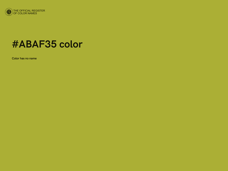 #ABAF35 color image