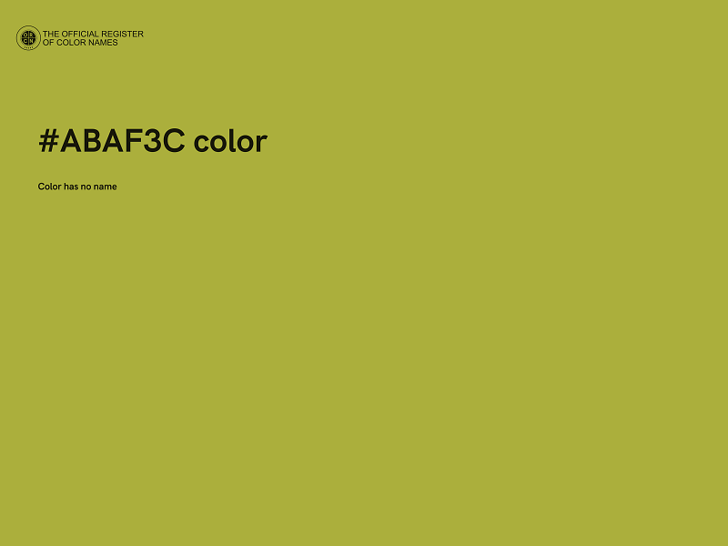 #ABAF3C color image