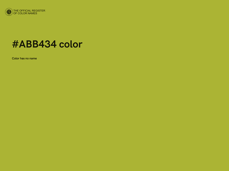 #ABB434 color image