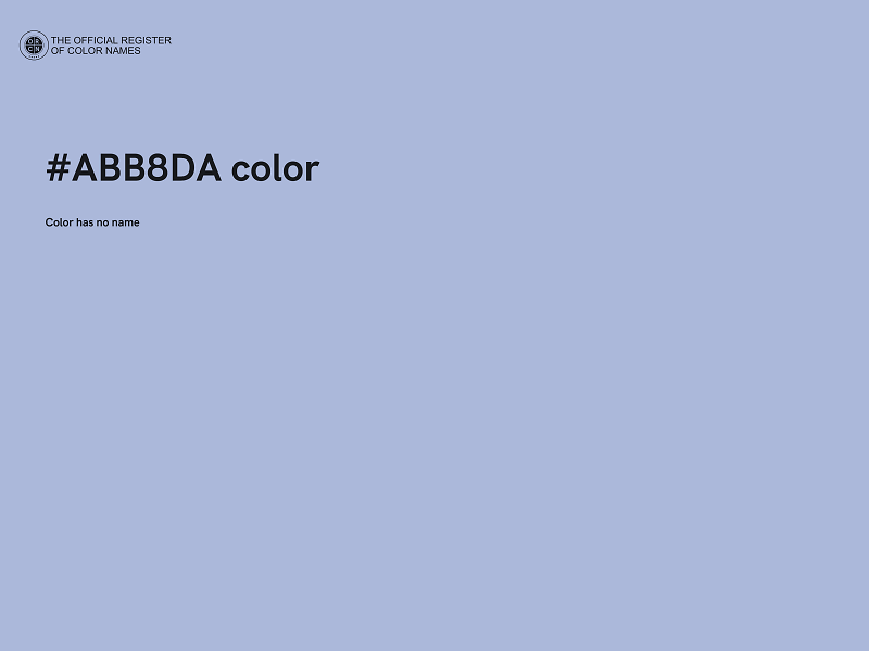 #ABB8DA color image