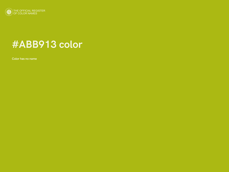 #ABB913 color image