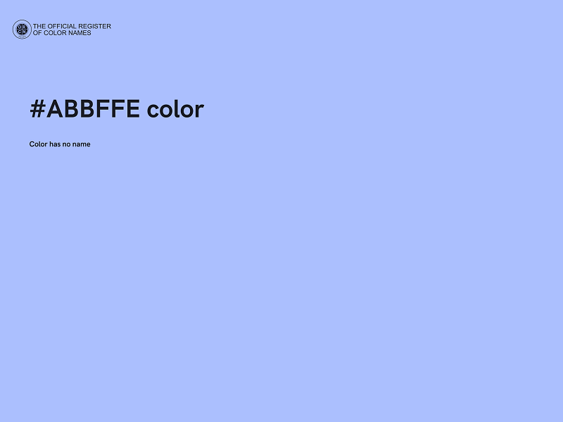 #ABBFFE color image