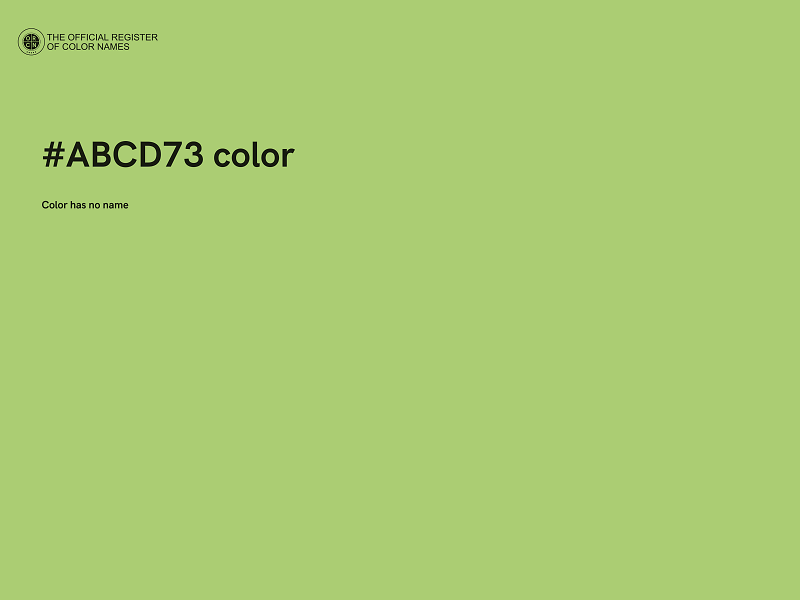 #ABCD73 color image