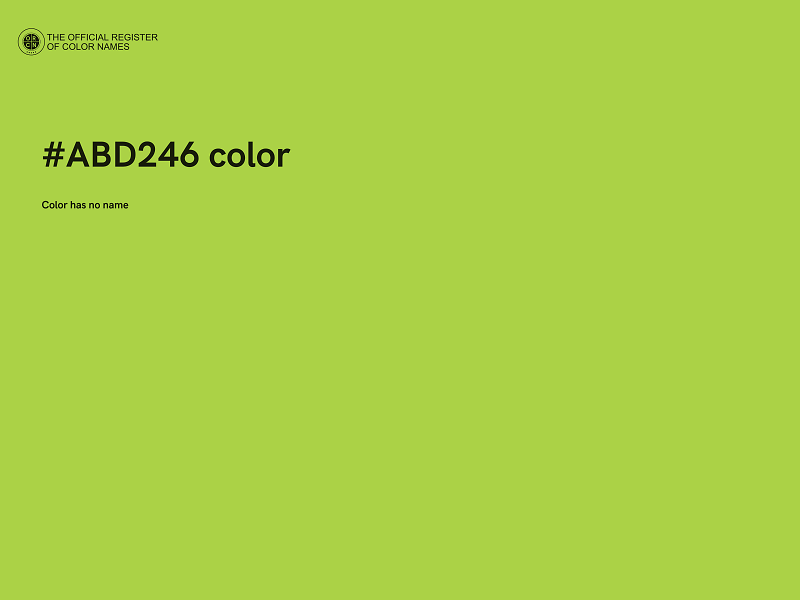 #ABD246 color image