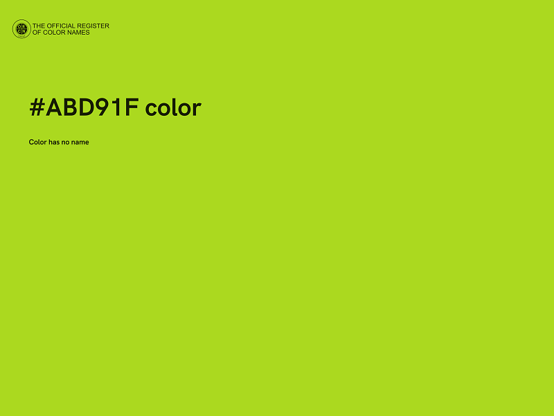 #ABD91F color image