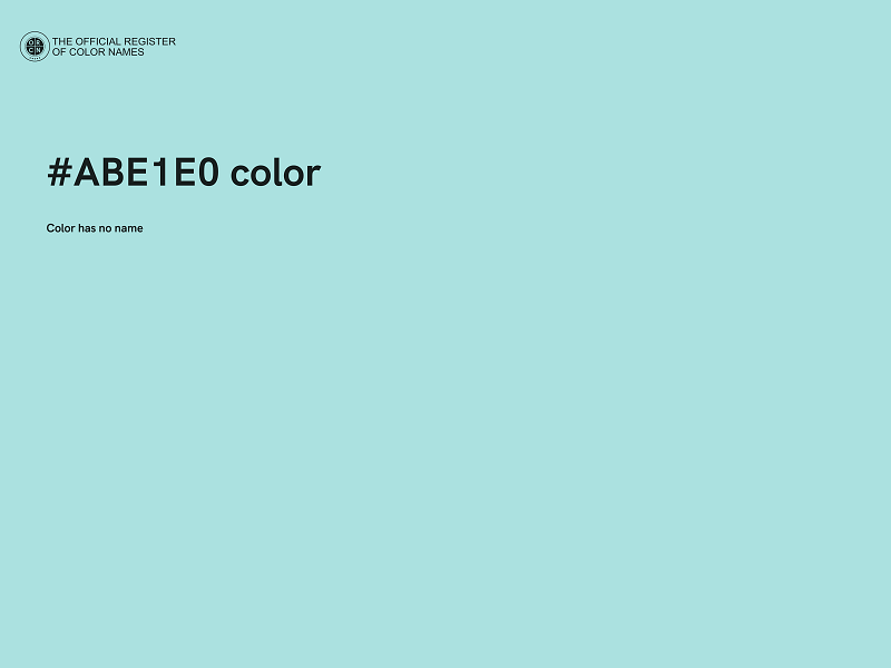 #ABE1E0 color image