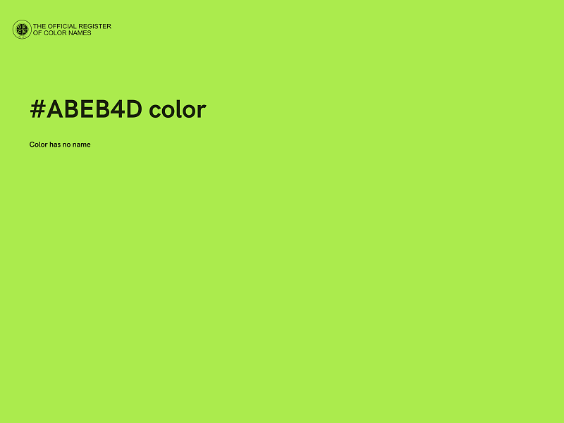 #ABEB4D color image