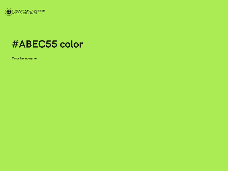 #ABEC55 color image