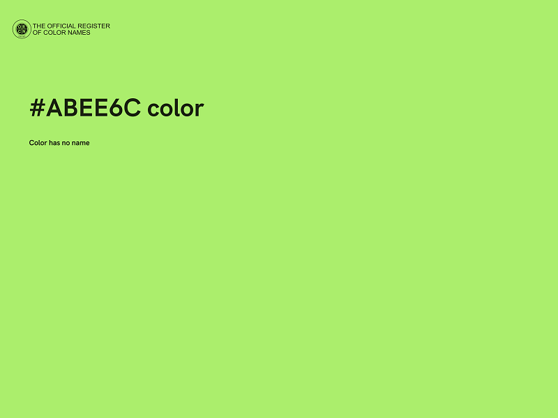 #ABEE6C color image