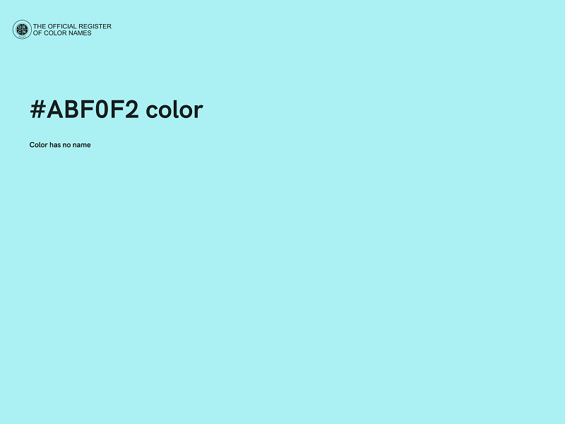 #ABF0F2 color image